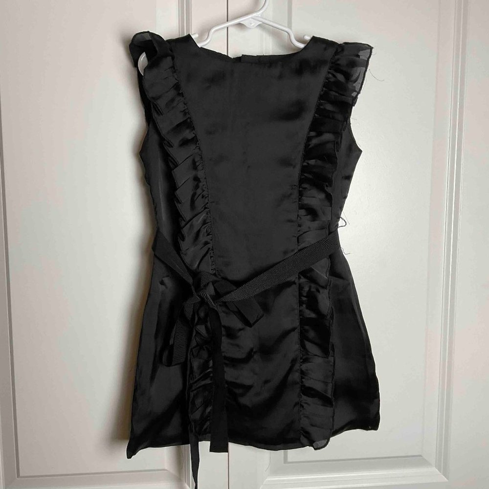 Joyfolie Black Satin Dress